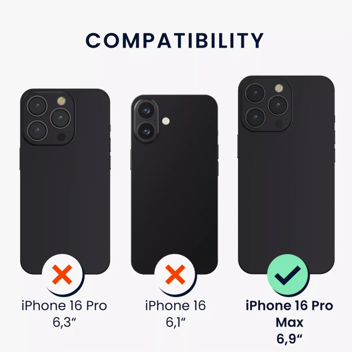 Compatible with iPhone 16 Pro Max